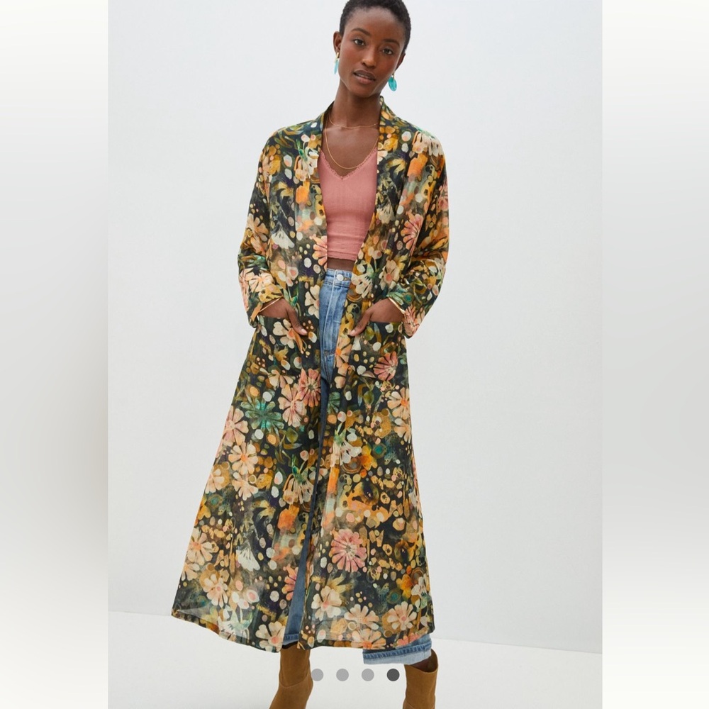 NWT ELLA for‎ Anthropologie floral kimono